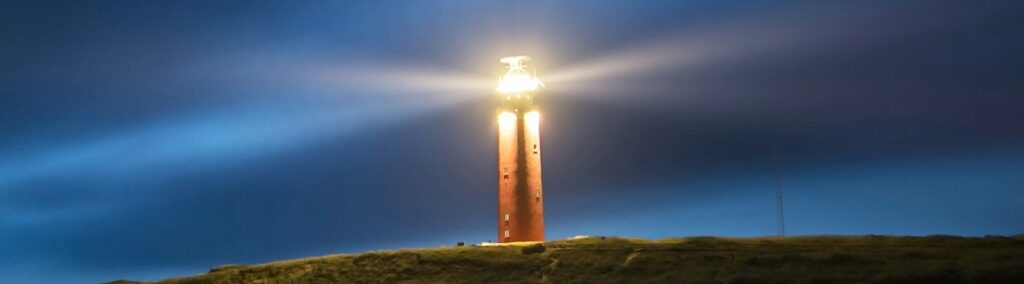 Lighthouse at night